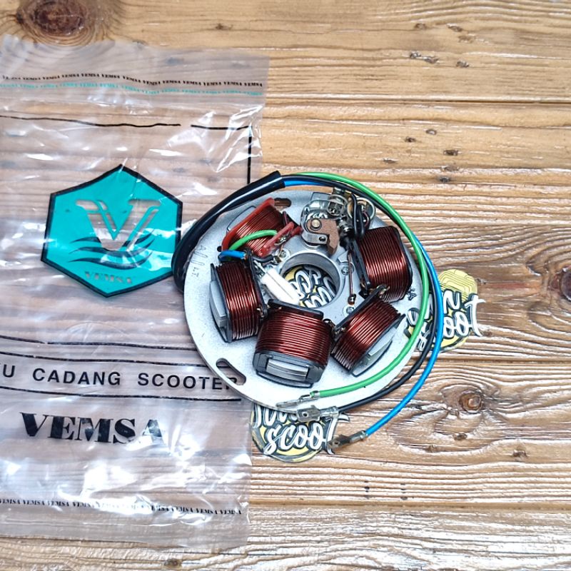 Spul Set Platina Vespa Px Spul komplit Pengapian Set Platina Vespa Px napur vespa px pengapian vespa
