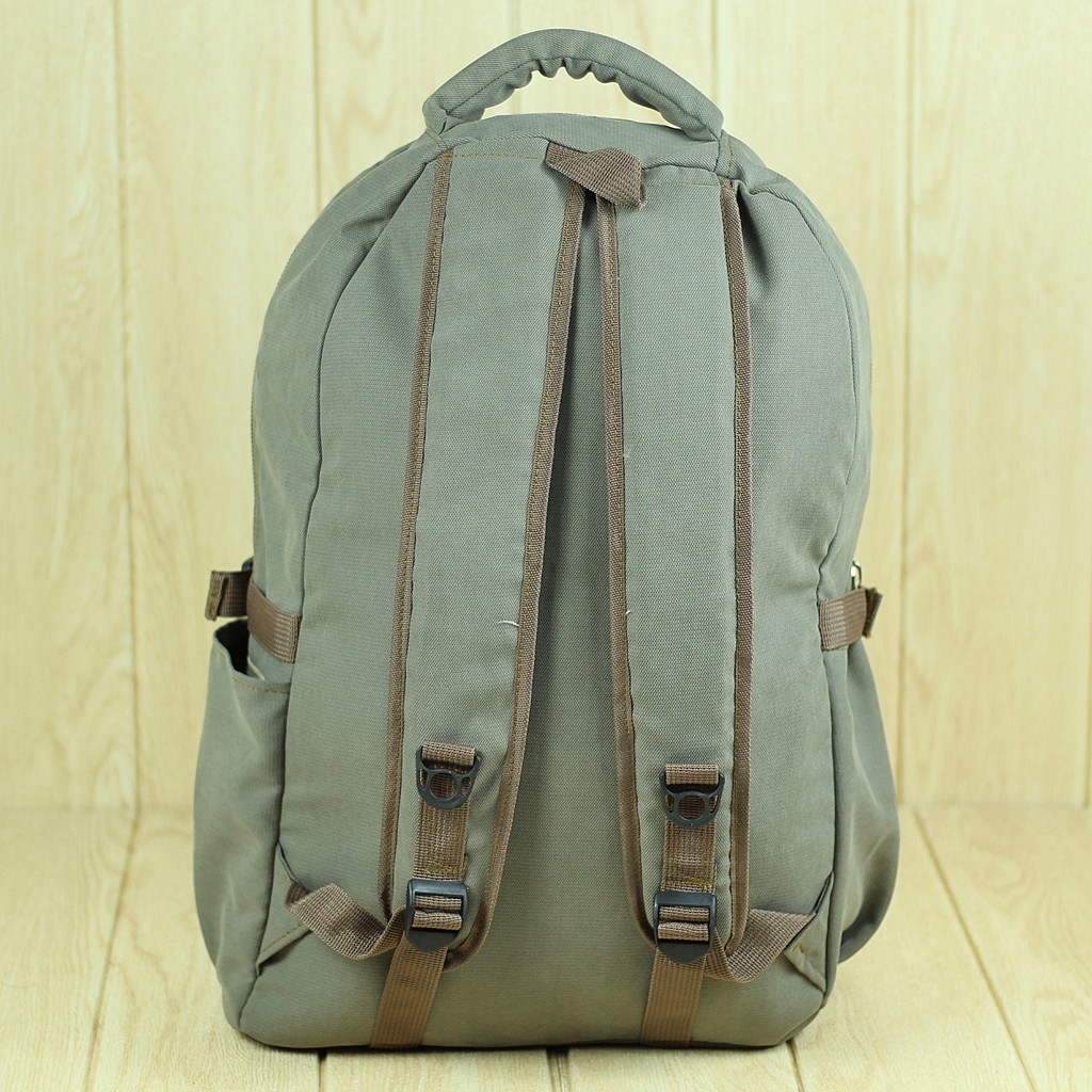 Tas Ransel Deka Coklat Backpack Outdoor Olahraga Travelling Cowok Pria