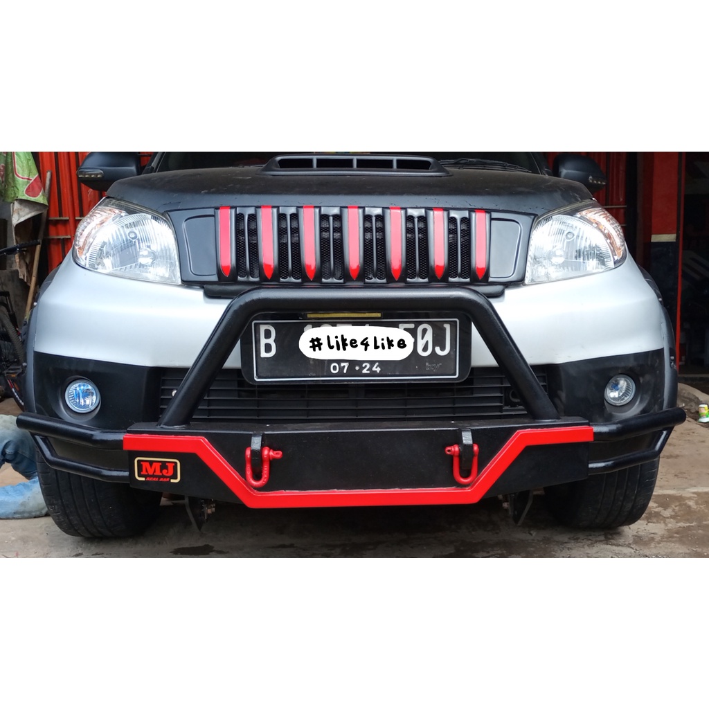 bemper depan towing bar besi rush terios gen 1 bullbar