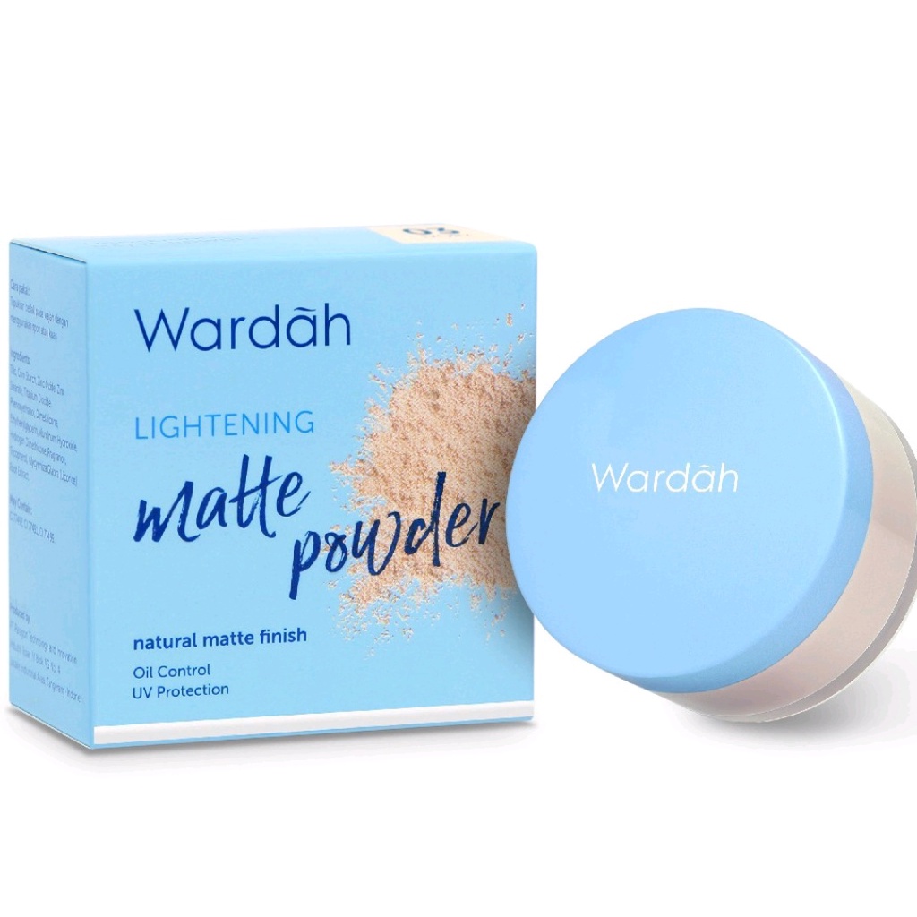 Wardah Lightening Matte Loose Powder 20g ( bedak tabur wardah )