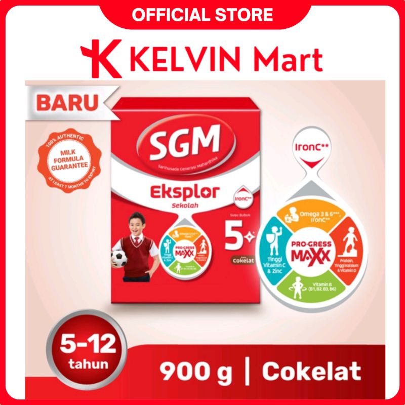 

SGM Eksplor Belajar Pro-GressMaxx 5+ Rasa Cokelat Susu Bubuk Untuk Anak Usia 5-12 Tahun | KELVIN Mart