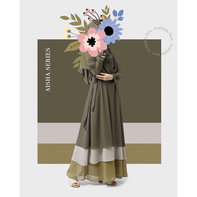 PRELOVED Gamis Jamise Syari Aisha Series