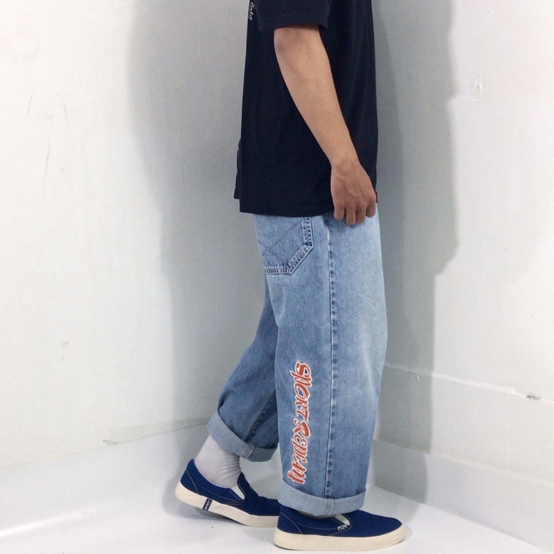 SPORT REPLAY CARPENTER BAGGY BLUE JEANS