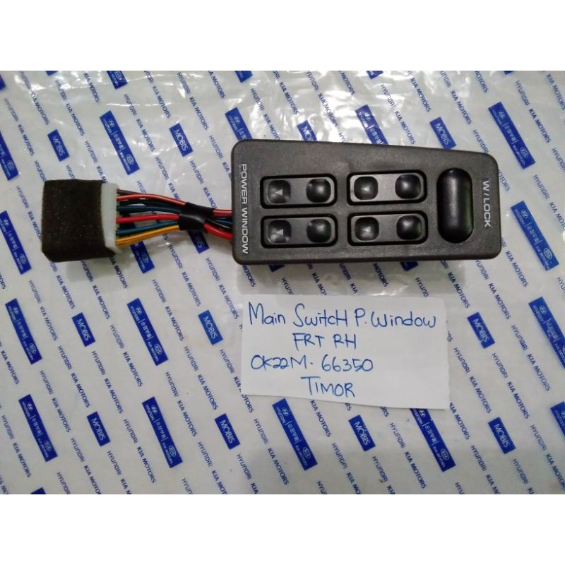 Main switch power window depan kanan mobil timor mobis (0K22M - 66350)
