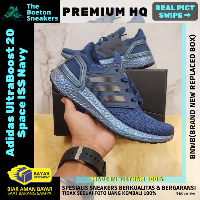 SEPATU RUNNING ADIDAS ULTRABOOST 20 X ISS NATIONAL LAB NAVY PREMIUM ORIGINAL QUALITY