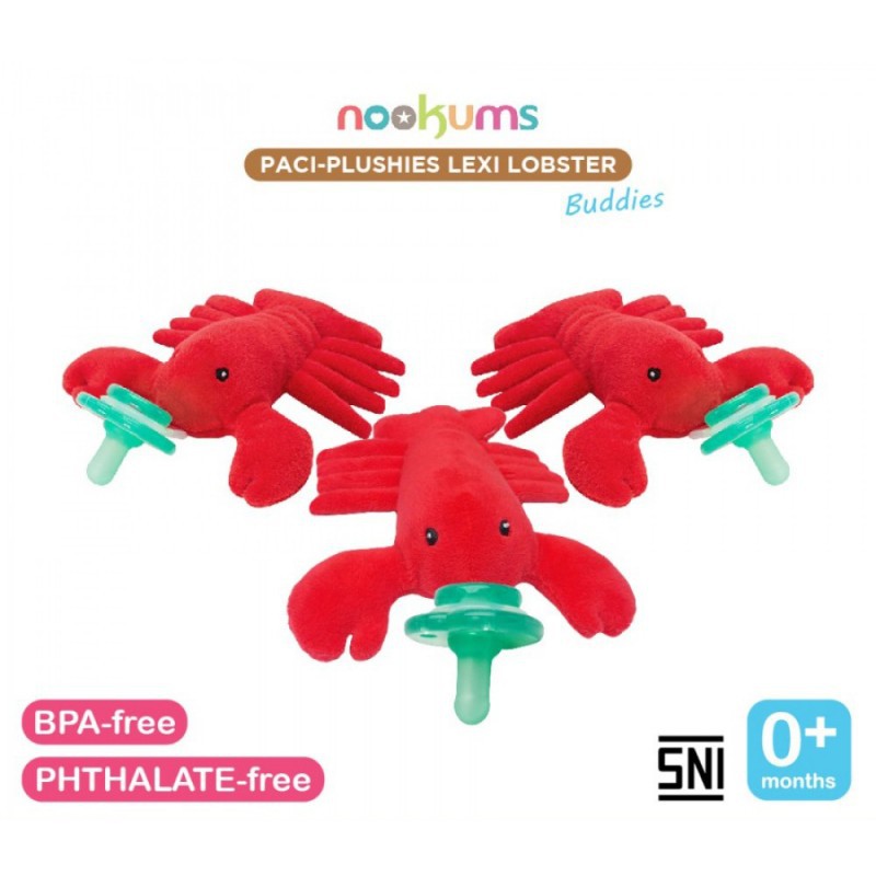 Nookums Pacifier Lexi Lobster (Empeng Bayi)