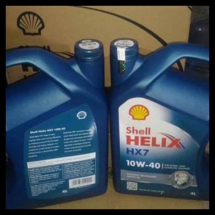 Promo Oli Mobil Oil Shell Helix Hx7 Sae 10W-40 10W 40 10W40 Kemasan Galon 4L Best Seller 