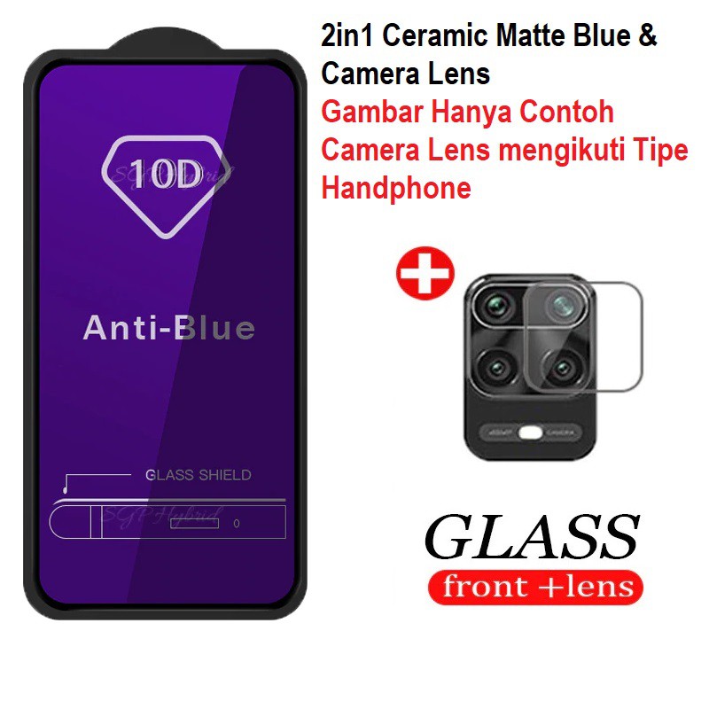 Xiaomi Redmi 9C 9A 9 Tempered Ceramic Anti Blue & Camera Lens Anti Gores Hp Redmi 9 9A 9C