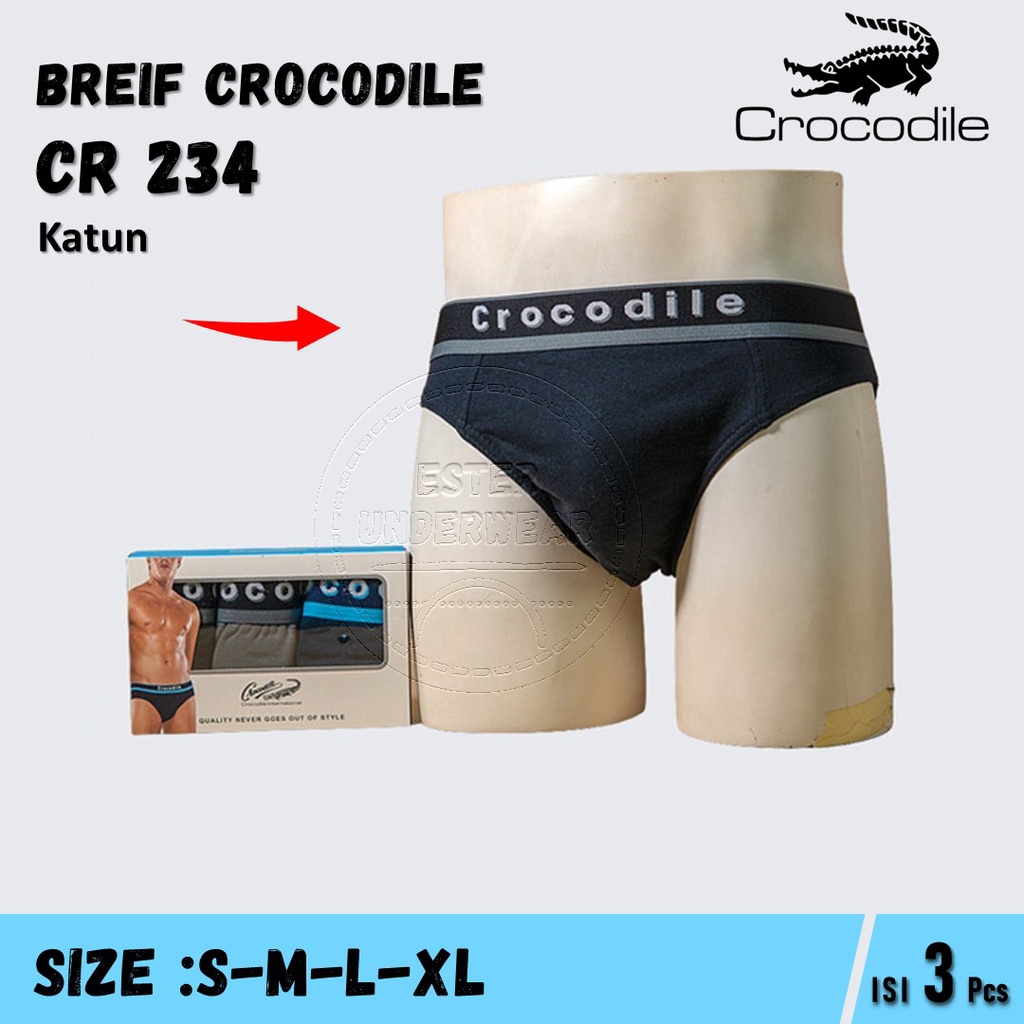 Celana Dalam Pria CROCODILE CR 234 Isi-3 Pcs/Pack