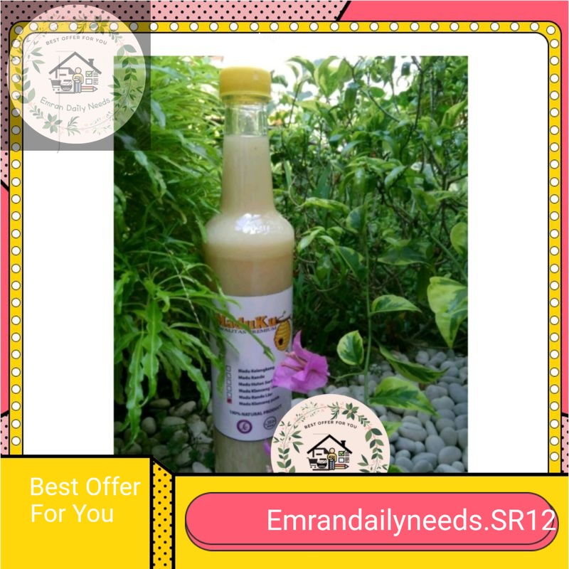 

Madu Murni Putih Asli Langsung dari Petani Madu Tradisional Anti Virus Anti Bakteri kemasan 300 dan 600ml