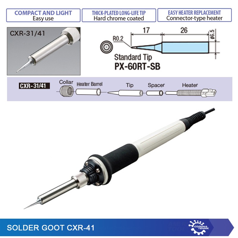 Solder Goot CXR-41 - Precision-Component Mounting-Board Soldering Iron