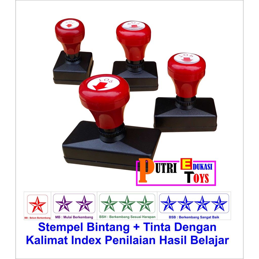 

Stempel bintang penilaian plus tinta