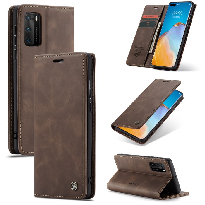 HUAWEI P40 LEATHER FLIP WALLET CASE DOMPET MAGNETIC COVER