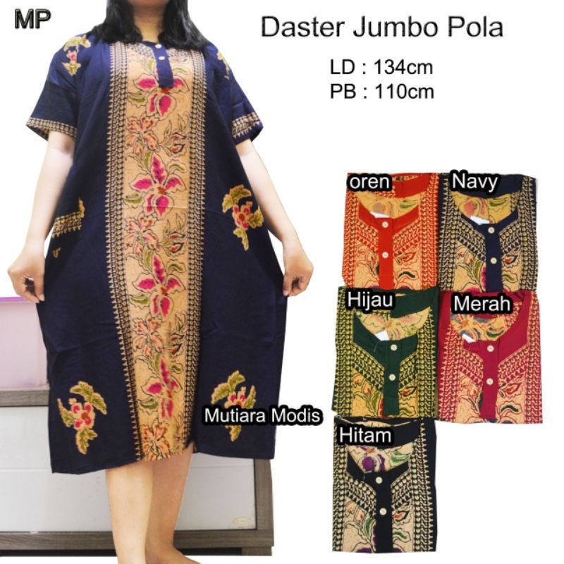 Daster ibu Pola ukuran Besar | Daster Jumbo Bahan Tebal Adem Murah Grosir