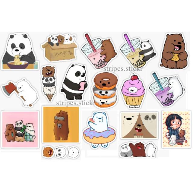 Jual We Bare Bears Sticker Pack | Shopee Indonesia