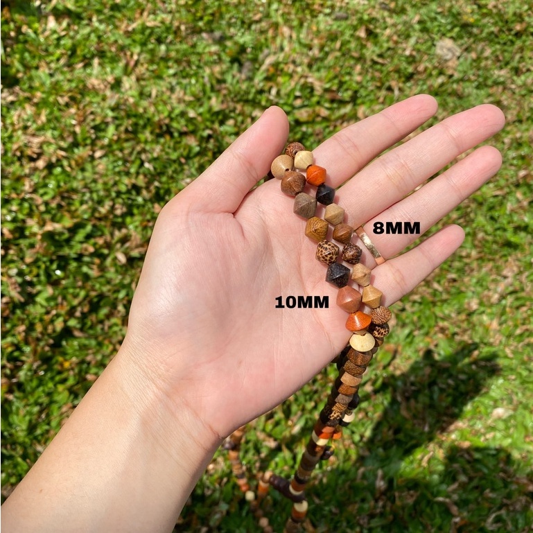 TASBIH KAYU KOMBINASI PIPIH DAN DIAMOND | TASBIH GELANG KOMBINASI PIPIH | TASBIH KOMBINASI MODEL MENTOS| TASBIH GELANG KOMBINASI KAYU BERTUAH