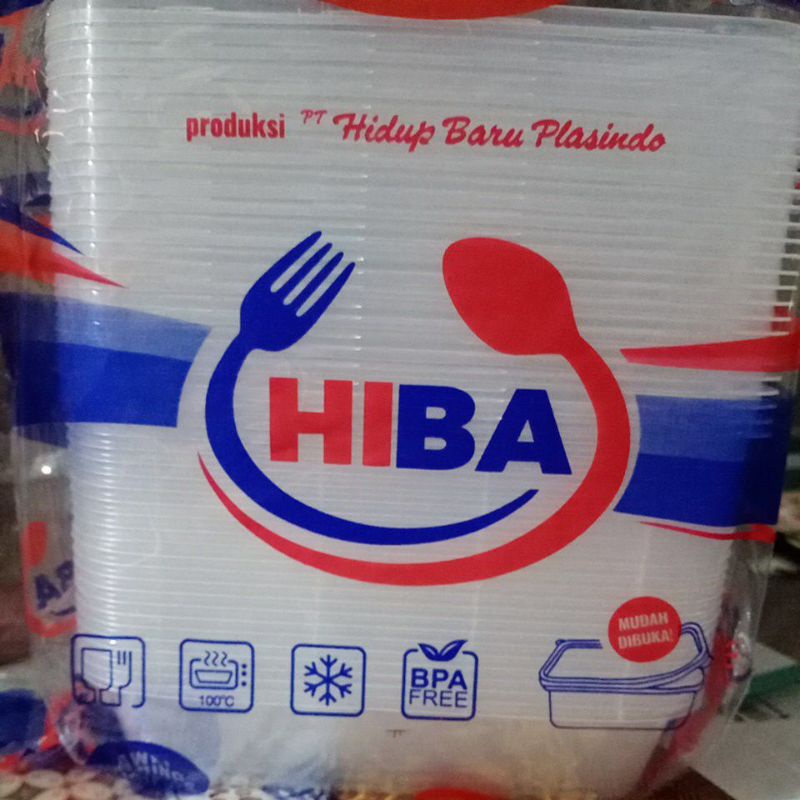 (PROMO) THINWALL RECTANGLE 500ML PERSEGI PANJANG HIBA