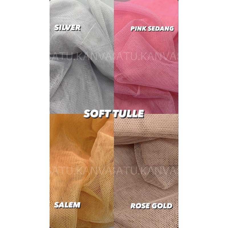 Kain TILE HALUS POLOS  / SOFT TULLE
