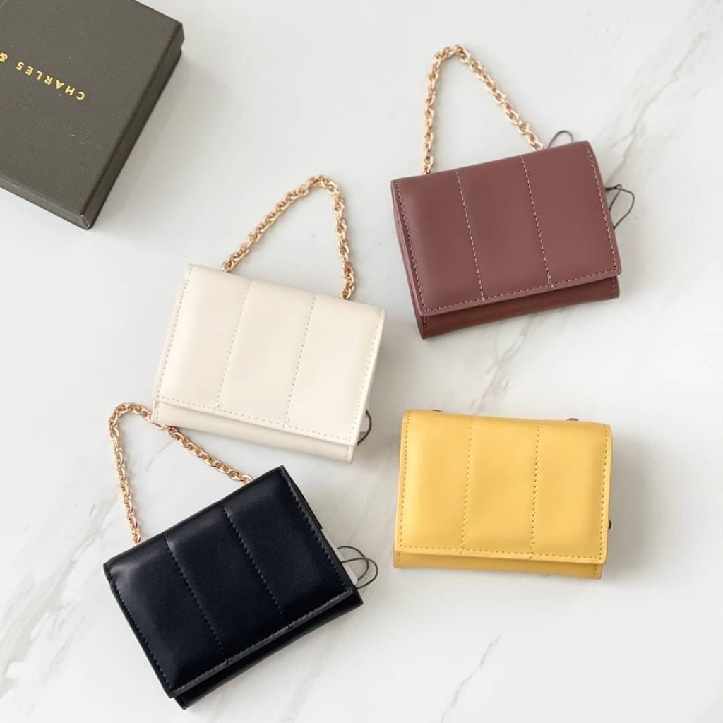 CNK Chain Handle Short Wallet Fashion Import (C1360)