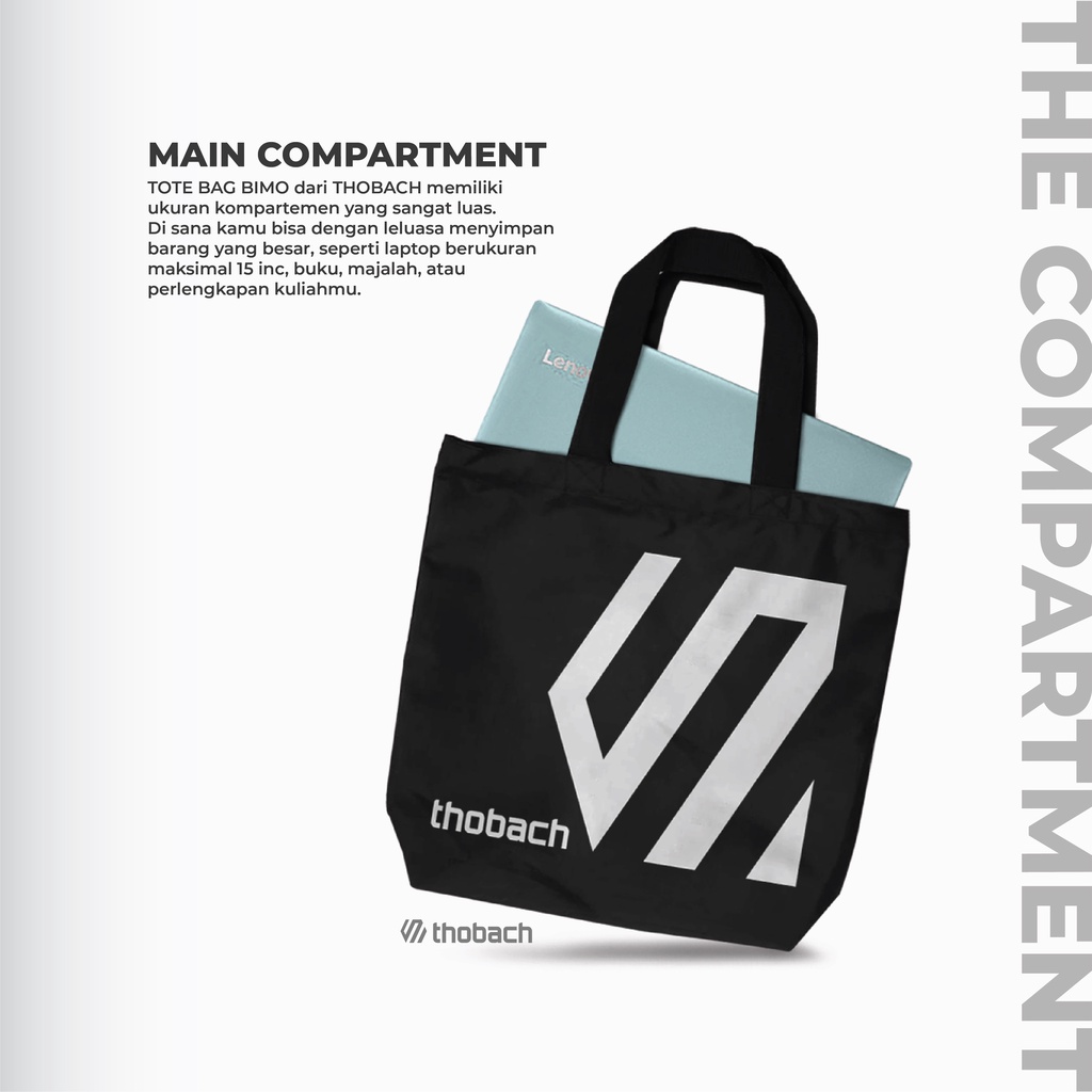 THOBACH-TOTE BAG WATERPROOF LOGO 3 TAS JINGJING