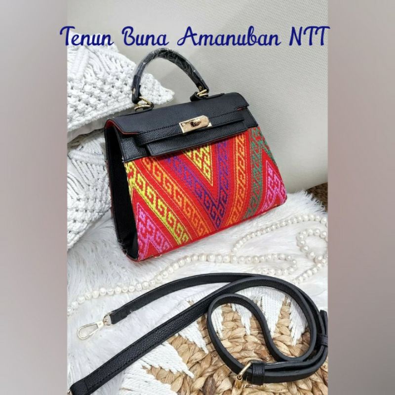 MINI HAND BAG TENUN NTT, TAS ETNIK, TAS TENUN, TAS PESTA ETNIK, TAS PESTA TENUN