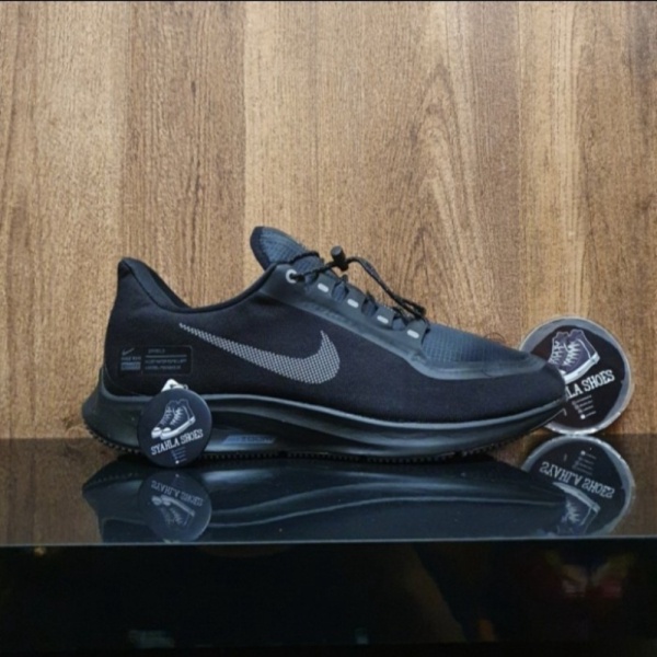 Jual SEPATU PRIA NIKE AIR ZOOM PEGASUS 35 BLACK GREY 100 MIRROR ORIGINAL - Hitam 39 Berkualitas