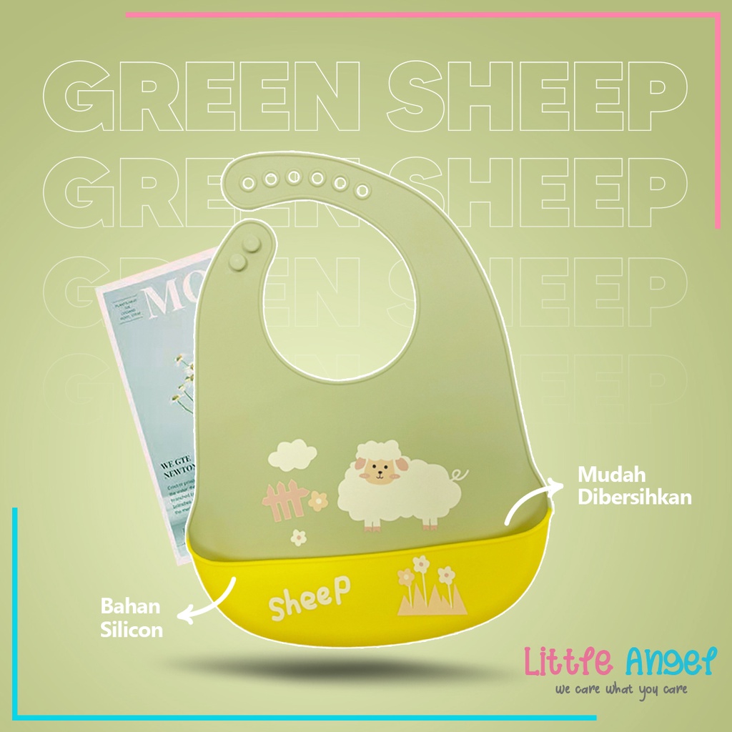 Celemek Makan Bayi BABY BIB SLABER Karet Anak Baby Burb Apron Silicon Bibs Waterproof Murah COD
