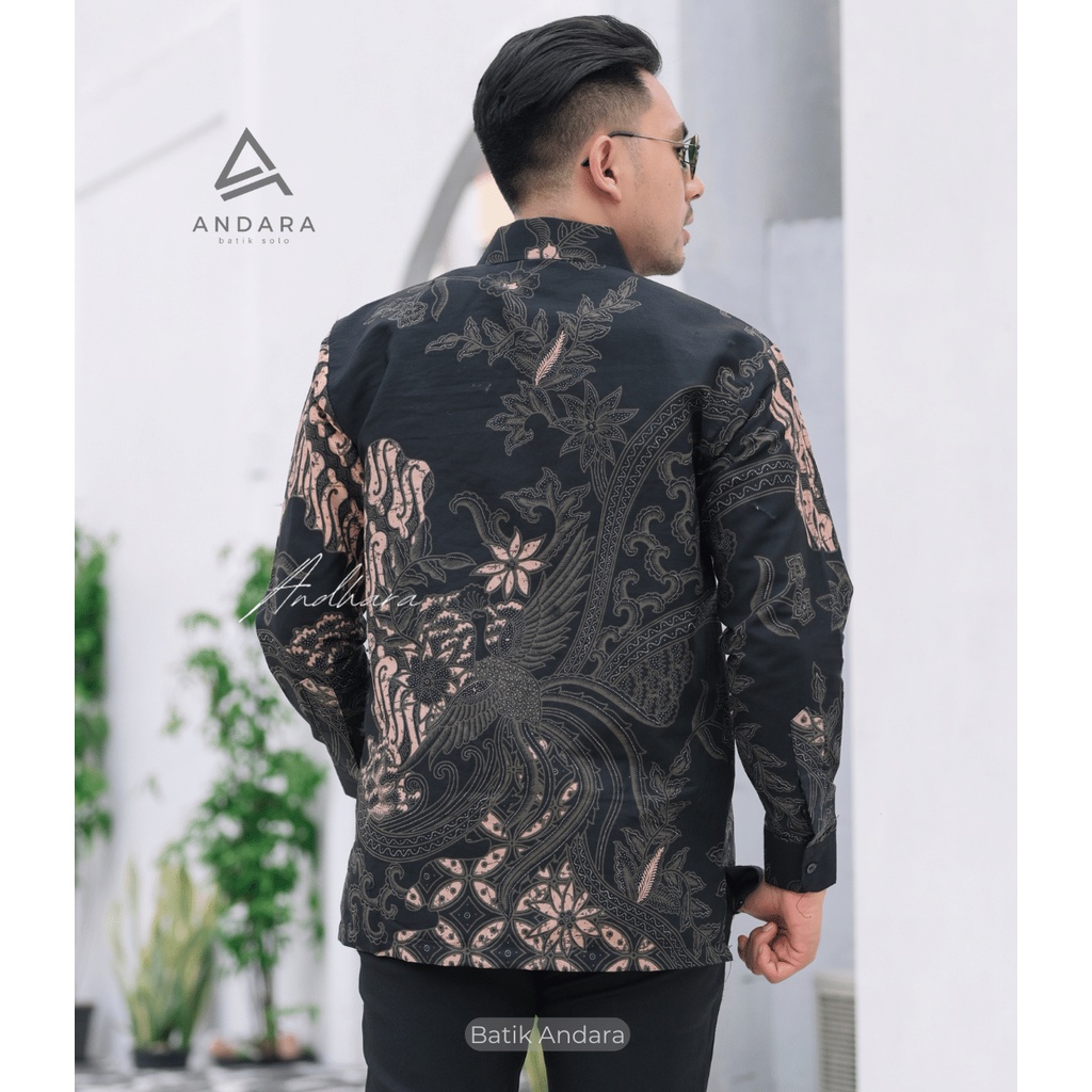 Kemeja Baju Batik Pria Cowok Lengan Panjang Slimfit Modern Kasual Premium PARANGSELING