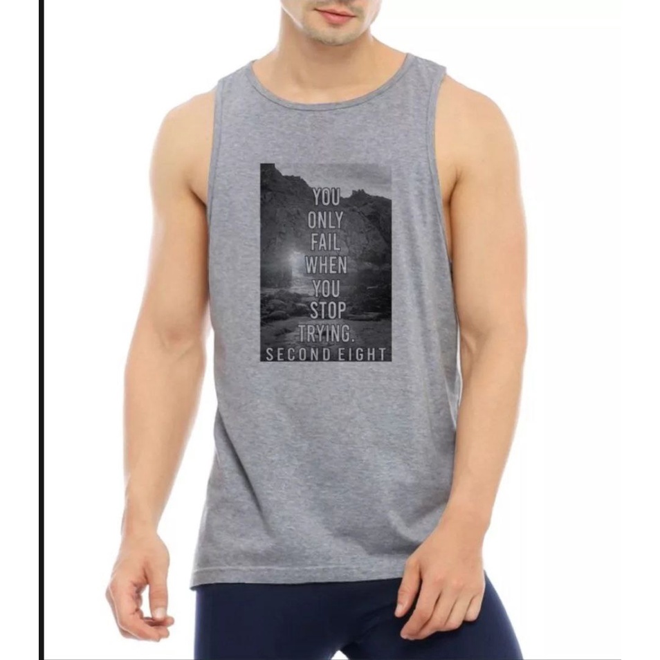 [ COD ] BERNANDO78 / SINGLET PRIA SECOND EIGHT KAOS TANPA LENGAN / LEKBONG PRIA / KAOS DALAM PRIA / 