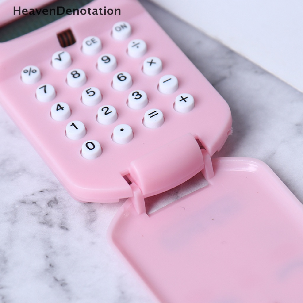 [HeavenDenotation] Portable Calculator Pocket Size Creative Keychain Calculator Office Supplies