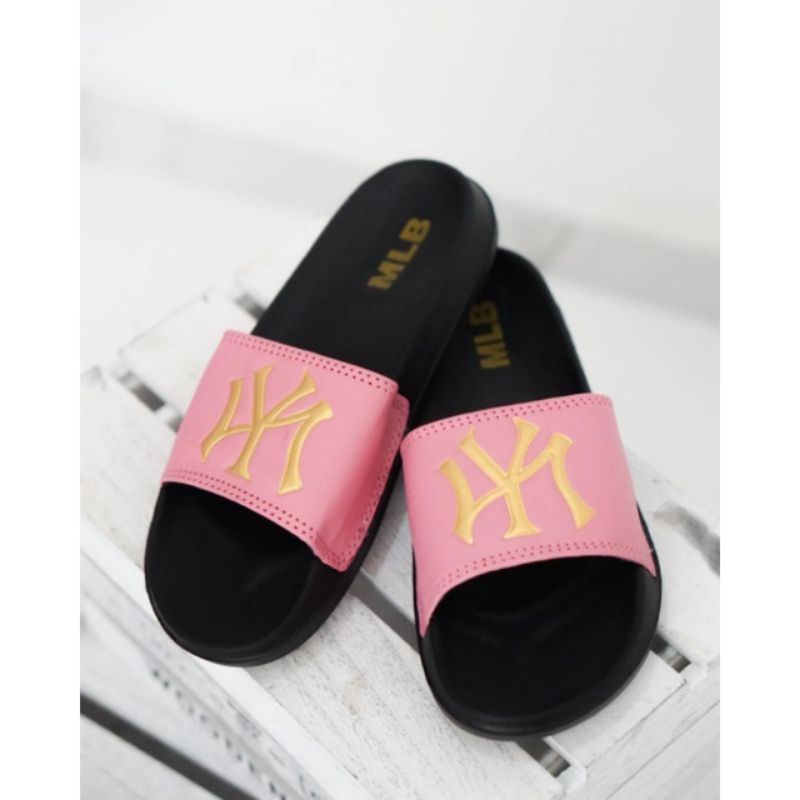 Sendal Slide NY Pink Sendal Slop Pria dan Wanita