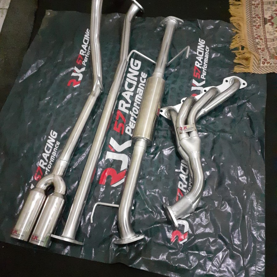 KNALPOT RACING FULLSYSTEM MOBIL KIJANG KAPSUL MUFFLER CABANG SOLAR