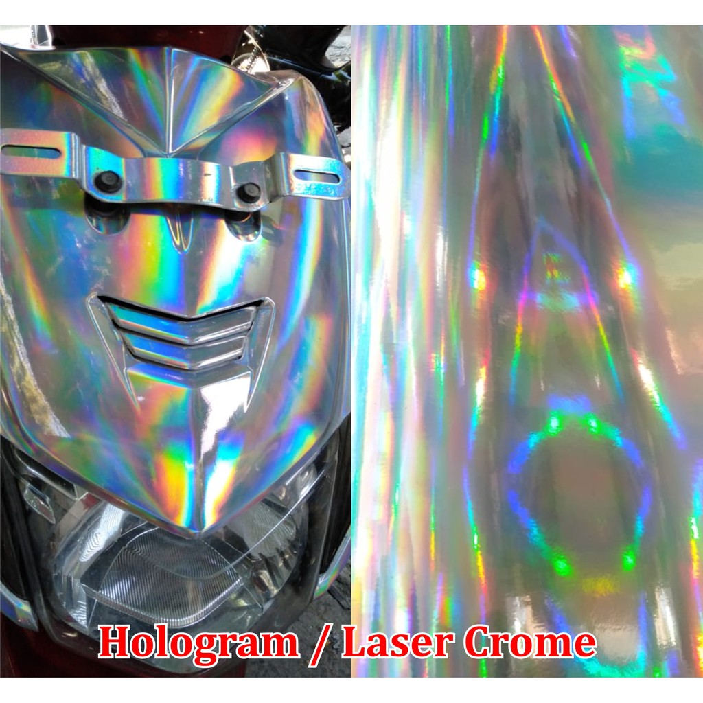 Skotlet Hologram Skotlet Laser Crome Skotlet Pelangi Lebar 135cm Shopee Indonesia