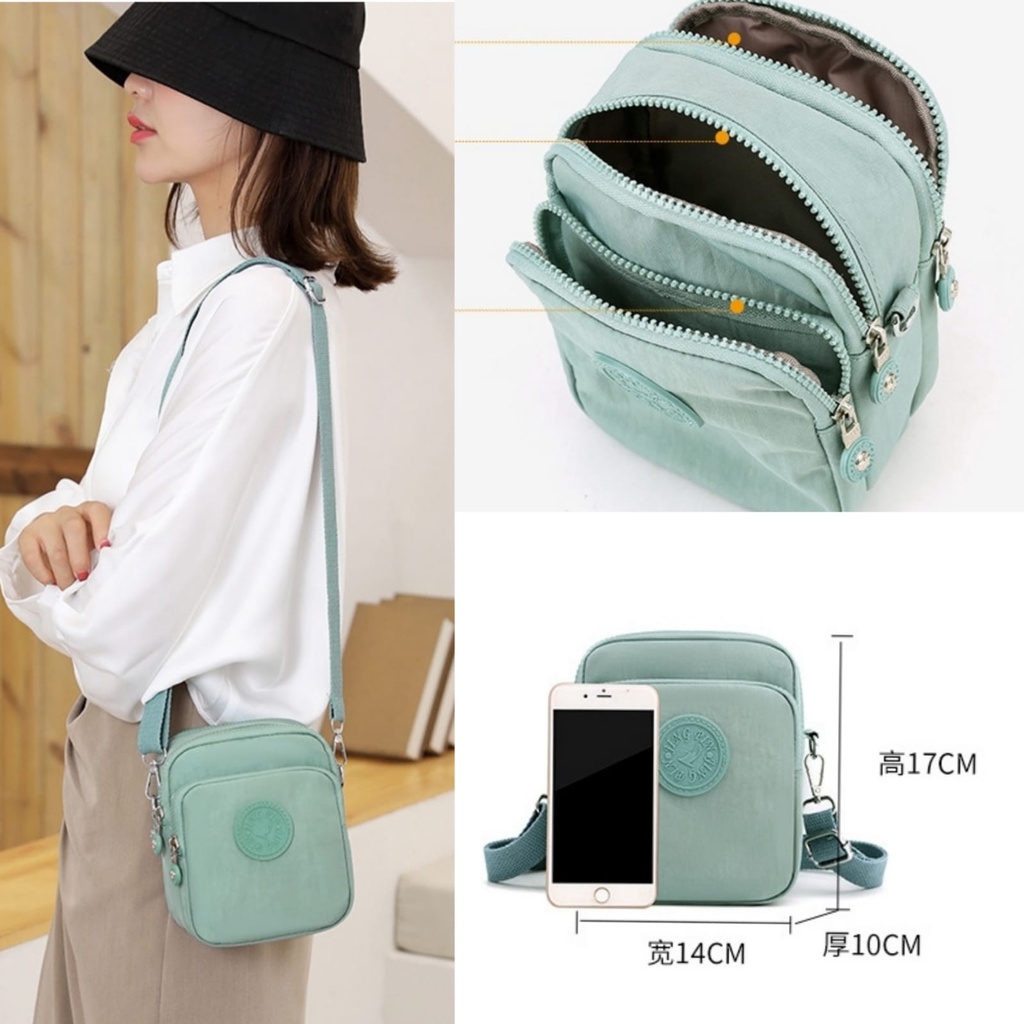 TAS SELEMPANG WANITA KECIL IMPORT KOREA TA562G3 TOSCA DETIME SLING SIMPLE BATAM CEWEK REMAJA BAG KEKINIAN BRANDED MURAH FASHION PREMIUM