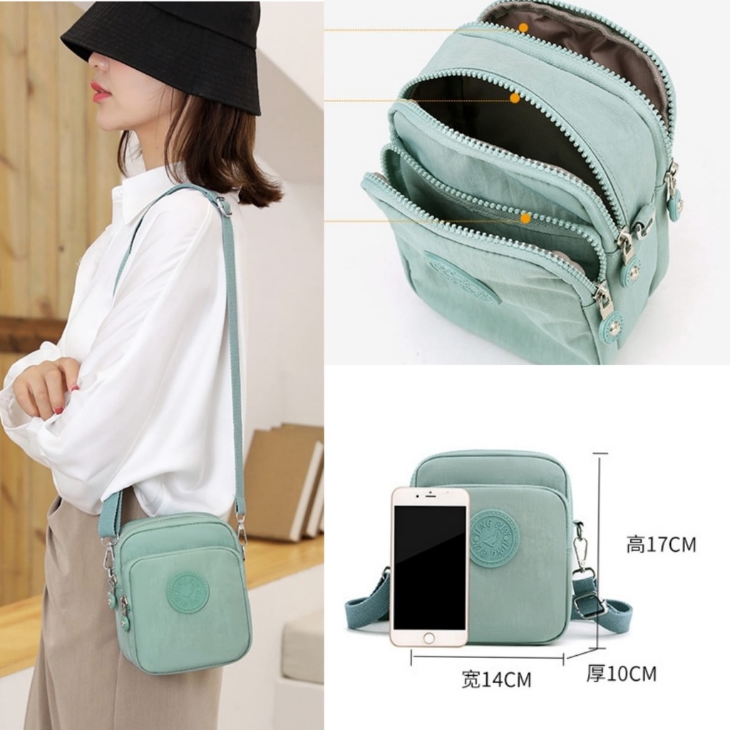 TAS SELEMPANG WANITA KECIL IMPORT KOREA TOSCA DETIME TA562G3 SLING BAG CEWEK REMAJA KEKINIAN MURAH SIMPLE FASHION BRANDED BATAM PREMIUM