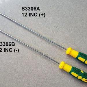 «BRAND» Obeng Panjang 12" Inch inci / Obeng + plus 12in / Obeng Min Minus - + 12" grosir