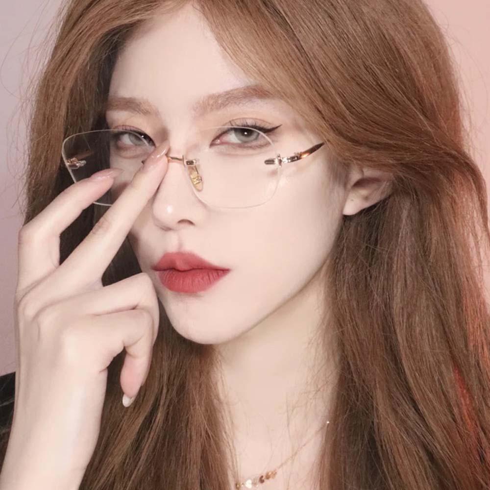 NICKOLAS1 Kacamata Kotak Hadiah Fashion Anti Blue Light PC Female Untuk Wanita Eyewear