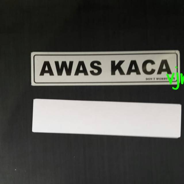 

Acrylic AWAS KACA (19,5x4,5cm)