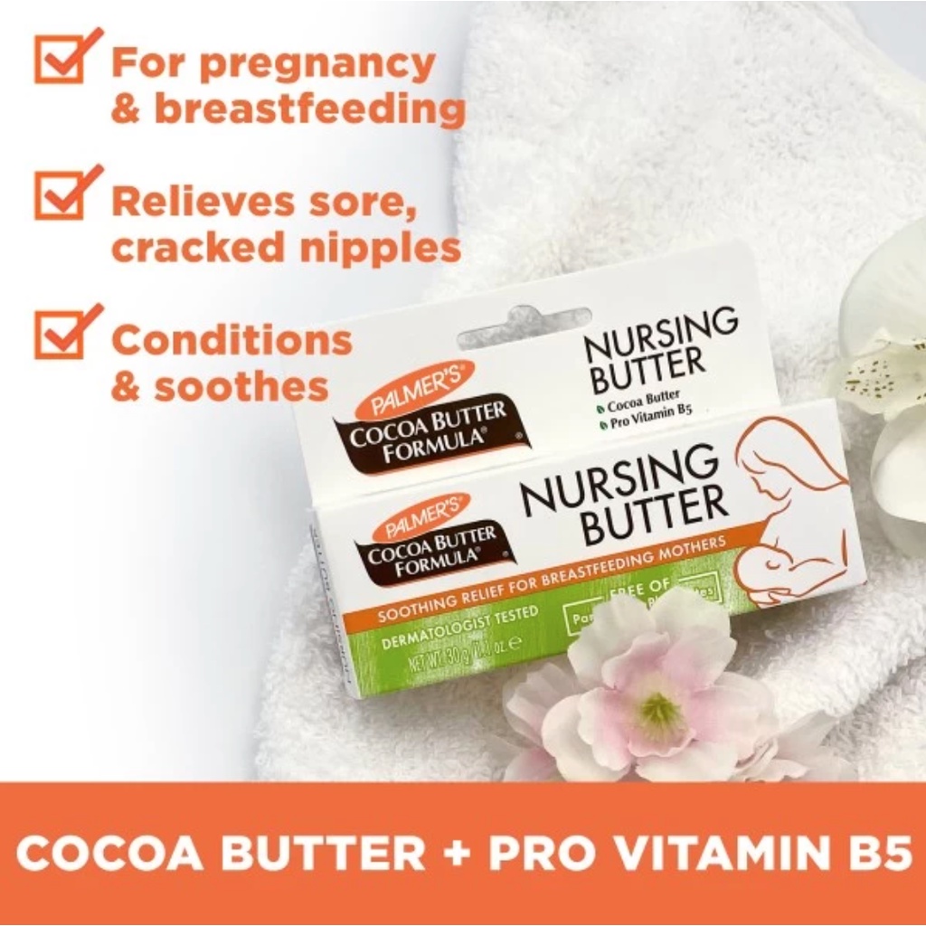 Palmers Cocoa Butter Formula Nursing Butter 30gr For Breastfeeding Mother Krem Pelembab Puting Ibu Hamil Menyusui Cegah Lecet Luka Iritasi Kulit ORI USA