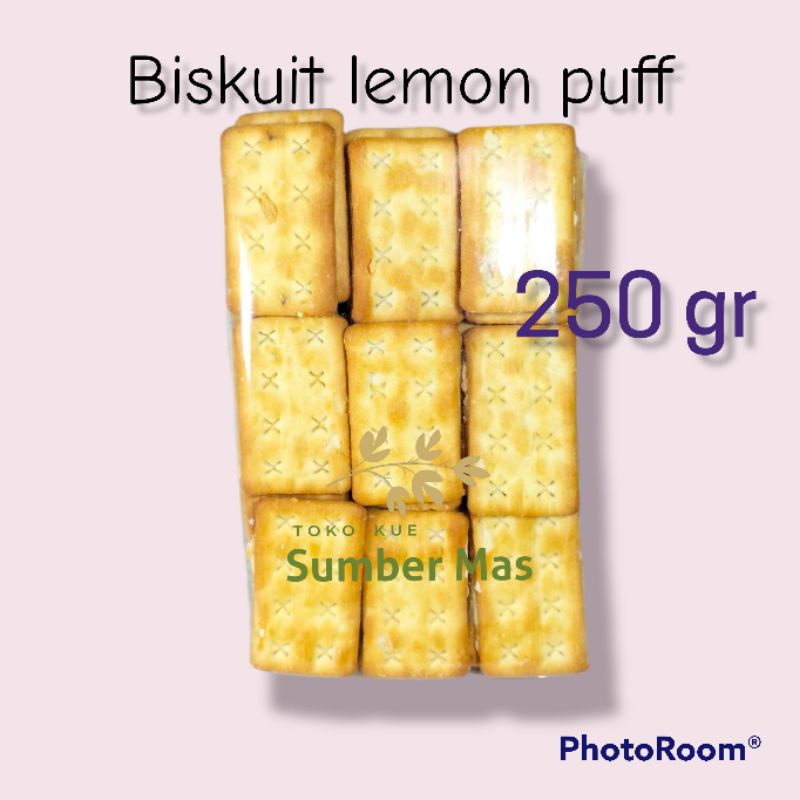 Biskuit  LEMON PUFF Spesial / KHONG GUAN / 250 GR