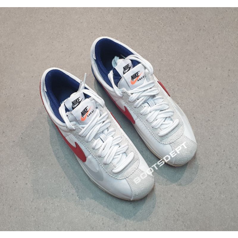 Nike Sacai Cortez 4.0 - White/University Red (100% Authentic)