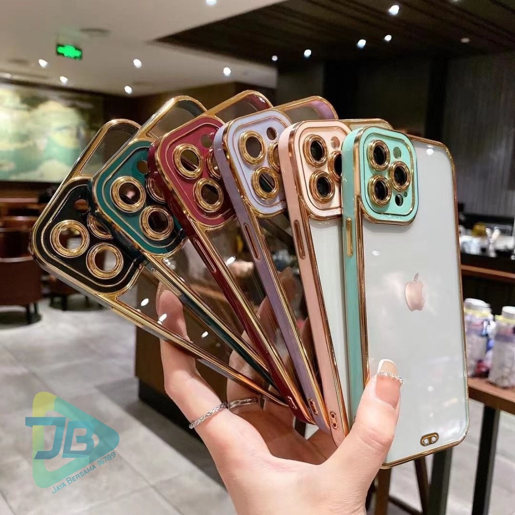 SOFTCASE PLATING TRANSPARAN 1PHONE 6 6+ XR X XS MAX JB5571