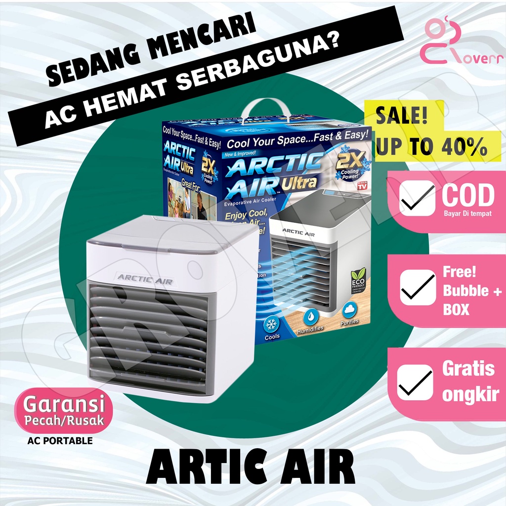 Mini AC Portable Artic Air Ultra Cooler Cooling Fan USB Import Power Hemat Energi Pendingin Ruangan Sejuk High Quality AC3