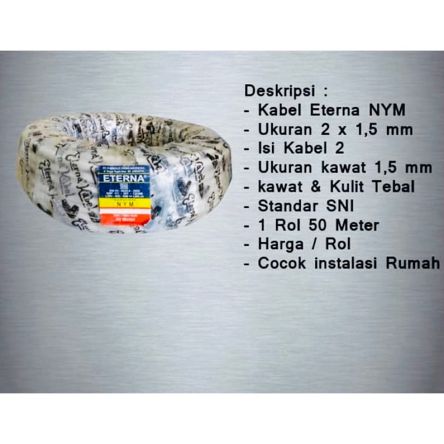 KABEL ETERNA 2 x 1,5 mm PER ROLL