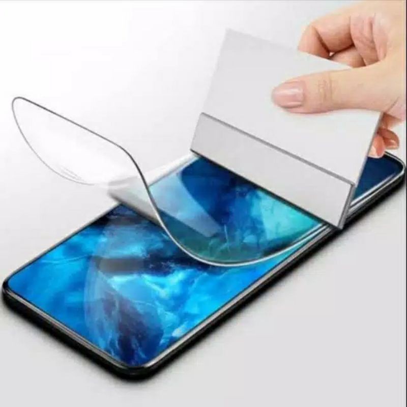 Xiaomi Redmi Note9 / Note 9 Pro Anti Gores Plastik Jelly Lentur Hydrogel Screen Guard