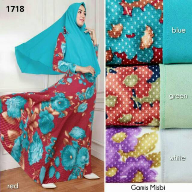 Gamis set sahara syari
