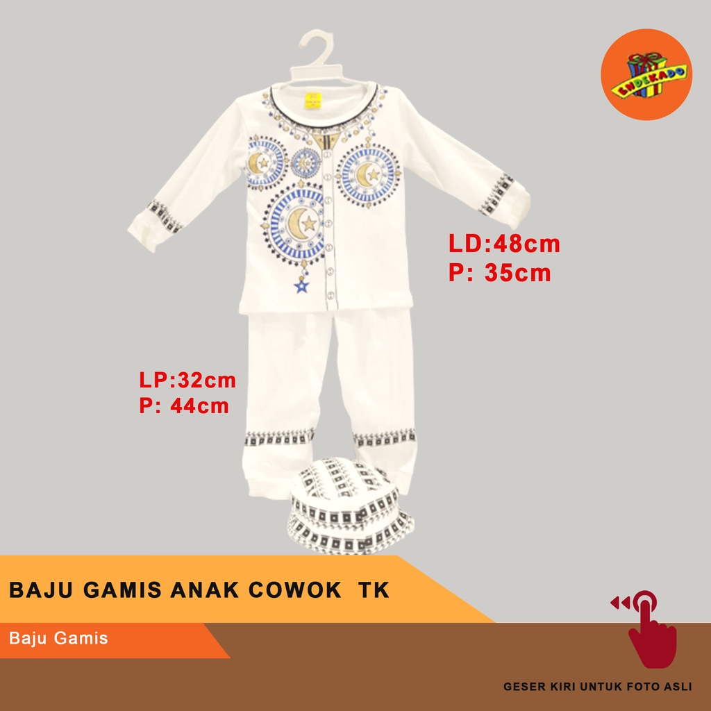 BAJU GAMIS ANAK COWOK TK - Setelan Baju Gamis Anak