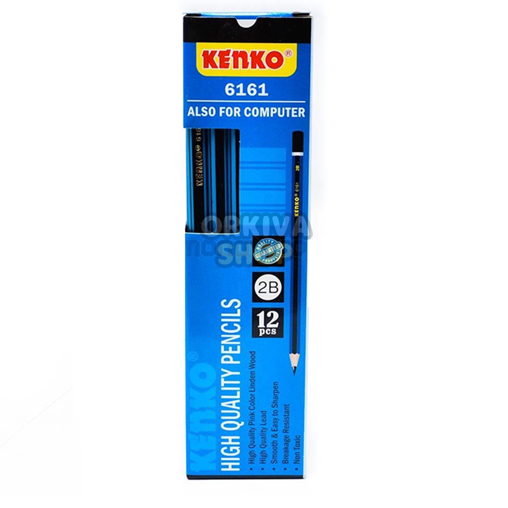 

Pensil 2B Kenko 6161 Strip Biru (isi 3 pcs)