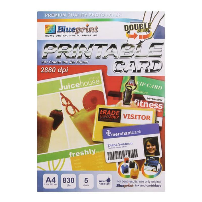 

Blueprint/ bahan cetak kartu member/tebal 0.80mic