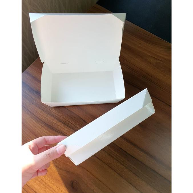 termurah Paper Lunch Box Medium Laminating / Kotak Makan Kertas M berkualitas